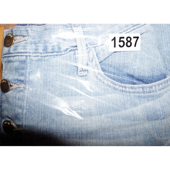 GUESS Light Wash High-Waisted Button-Front Denim Skirt - Size 27 🔹 Vintage Y2K - Picture 5 of 16